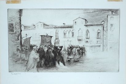 Edgar CHAHINE (1874-1947)
Campo Santa Marguerita,...