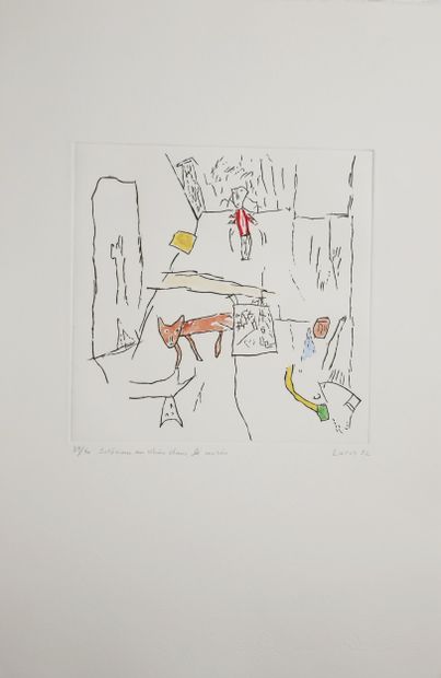 Eliane LARUS (1944-)
Intérieur au chien dans...