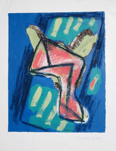 Tristan BASTIT (1941-)
Le palotin giron
Gouache...