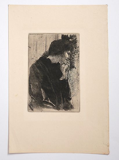 Albert BESNARD (1849-1934)
- Dos de femme
Eau-forte...