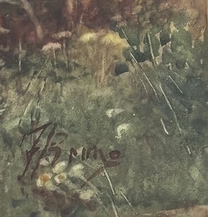 F. BRUNO
Seaside
Watercolor signed lower...