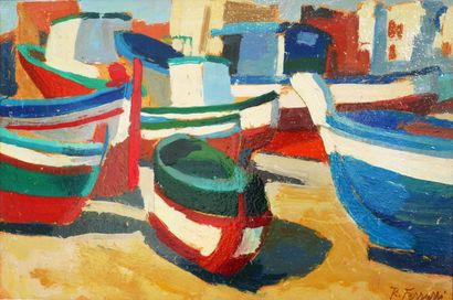 Robert FERRUZZI (1927-2010)
Barques sur la...