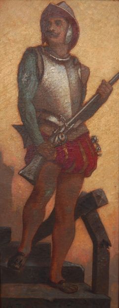 Auguste JOUVE (1846-1905)
The lansquenet
Oil...