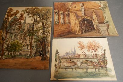 André BOUDREAUX (1881-1970)
Landscapes including...