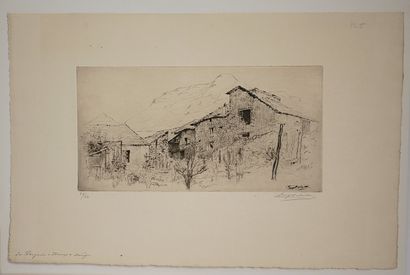 Eugène DELATRE (1864-1938)
- La passerelle
Eau-forte...