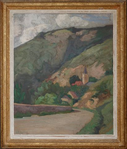 Emile BRUNEAU (20th c.)
Church in Peyrillac...