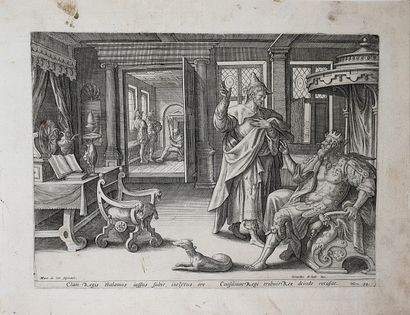 Lot de treize gravures anciennes dépareillées...