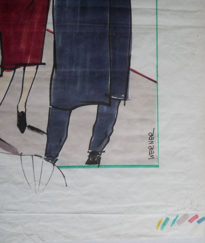 WERNER
Collection de Claude MONTANA
Pochoir
63...