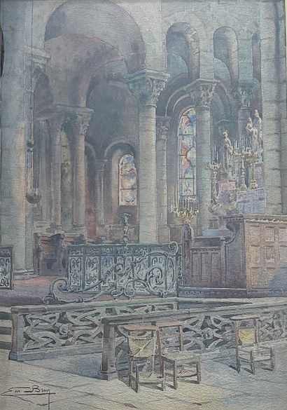Emmanuel BRUN (1864-1945)
Interior of Notre-Dame...