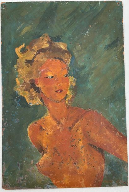 Jean MARTIN
Portrait of a woman
Oil on isorel...