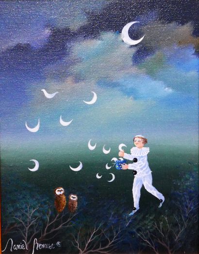 Daniel BONNEC (1962-)
La nouvelle lune
Huile...
