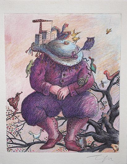 Lot :
- TOPOR. 
Toporland
Estampe couleurs...