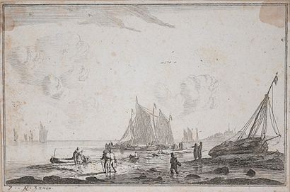 Lot de huit gravures anciennes dépareillées...