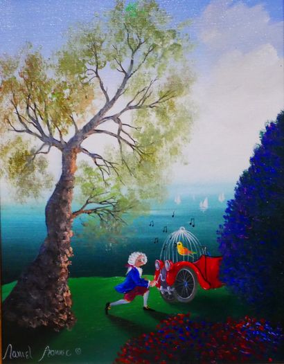 Daniel BONNEC (1962-)
Le musicien 
Huile...
