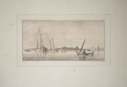 Lot de huit gravures anciennes dépareillées...
