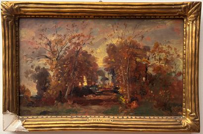French school of the 19th c.
Undergrowth
Oil...