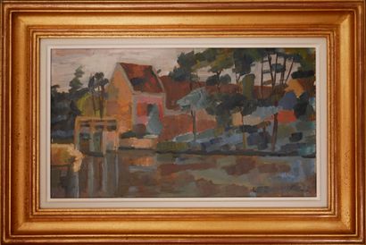 Hervé LE BOURDELLES (1928-1986)
Le moulin
Huile...