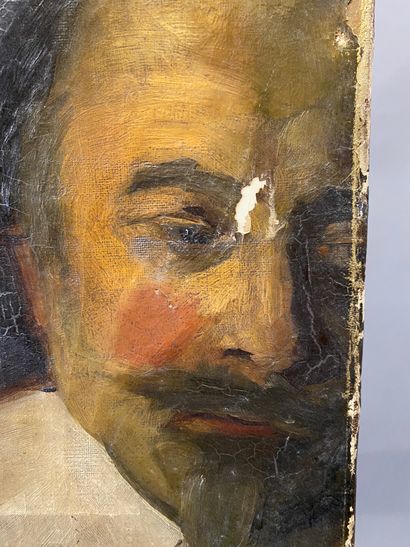 After Frans HALS
Gentlemen
Oil on canvas.
(Wear,...