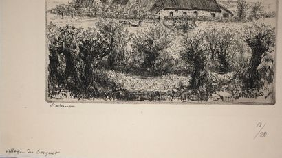 Jean FRELAUT (1879-1954)
- Village of Locmaria,...
