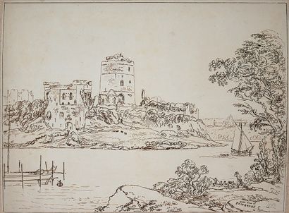Lot de huit gravures anciennes dépareillées...