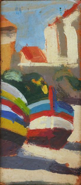 Robert FERRUZZI (1927-2010)
Barques sur la...