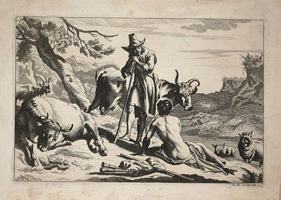 Lot de treize gravures anciennes dépareillées...