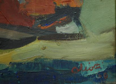 Claude ALIOTTI (1925-1989)
Bateaux de pêche...