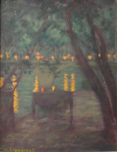 Paul de LAPPARENT (1869-?)
Vue nocturne sur...