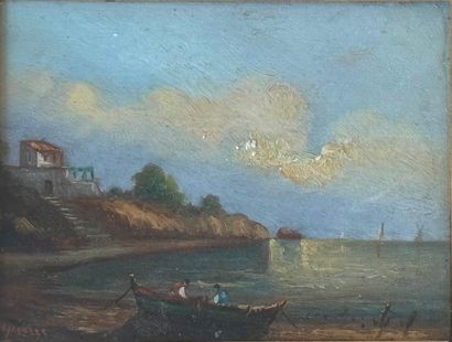 DEPIERRE
Marine
Paire d'huiles sur panneau...