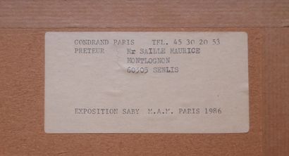 Bernard SABY (1925-1975)
Sans titre
Lavis...