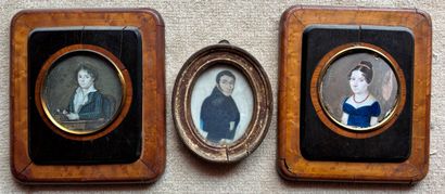 Nineteenth century school.
Portraits
Three...
