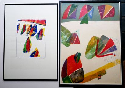 Daniel HUMAIR (1938-)
Composition
Two lithographs...