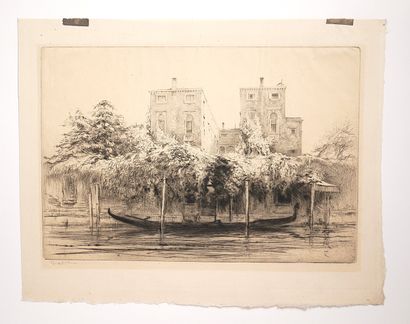 Edgar CHAHINE (1874-1947)
Venise, Palazzo...