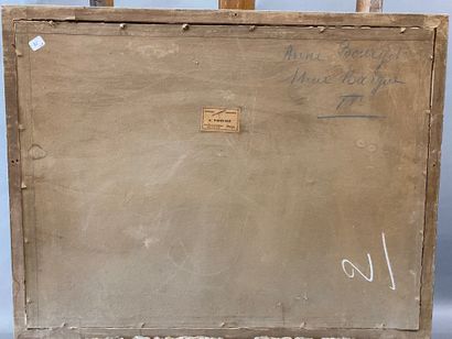 20th century school 
Lot including :
- Bouquet...
