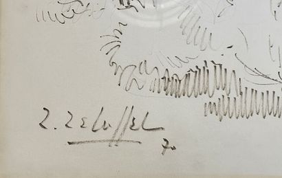 L. LELUFFEL
Cucuron, general view
Brown ink...
