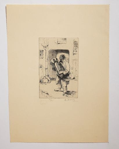 Auguste BROUET (1872-1941)
- Le joueur de...