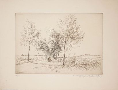 Jacques BEURDELEY (1874-1954)
- The orchard...