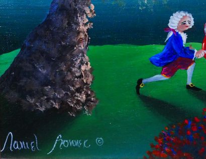 Daniel BONNEC (1962-)
Le musicien 
Huile...