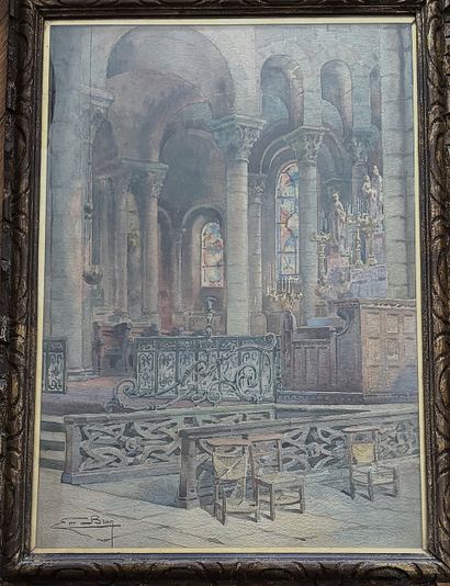 Emmanuel BRUN (1864-1945)
Interior of Notre-Dame...
