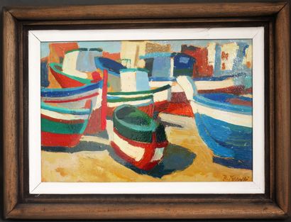 Robert FERRUZZI (1927-2010)
Barques sur la...
