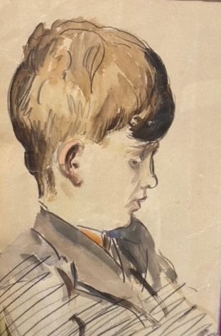 Jean HELLEU (1894-1985), attributed to 
Portrait...