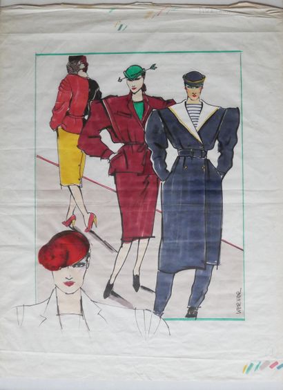 WERNER
Collection de Claude MONTANA
Pochoir
63...