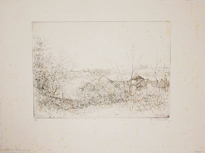 Jacques BEURDELEY (1874-1954)
- River bank
Etching...