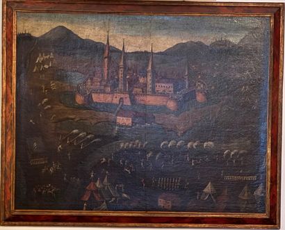 Eastern school of the 17th c.
Possible siege...