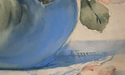 M TERRAND
Bouquet of roses in a vase
Watercolor...