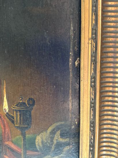 19th c. school.
Mother and daughter at night
Oil...