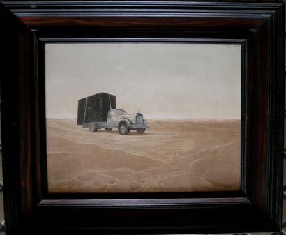 Roland CAT (1942-2016)
Truck-portrait
Oil...