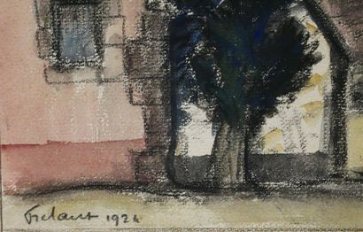 Jean FRELAUT (1879-1954)
The pink house
Watercolor...