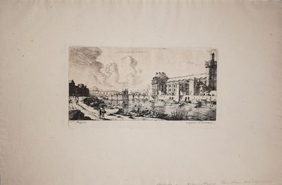 Lot de huit gravures anciennes dépareillées...
