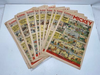 MICKEY 
Lot comprenant :
-	Le Journal de...